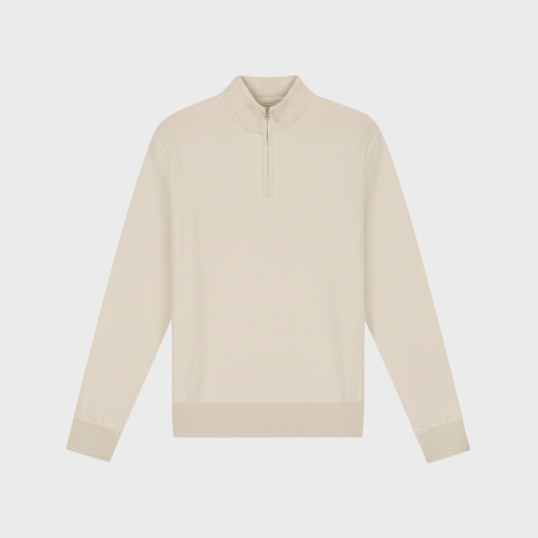 Cashmere Quarter Zipper