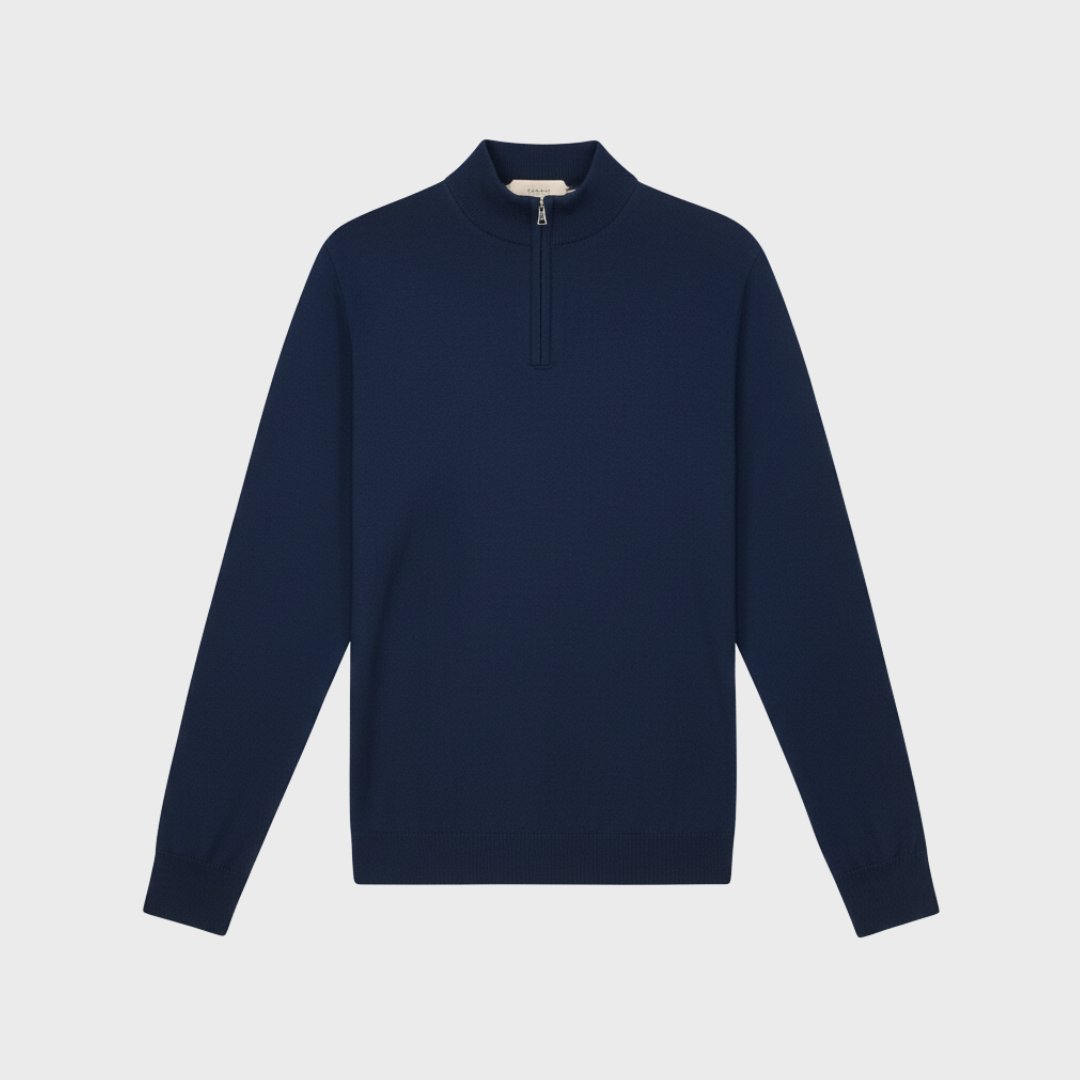 Cashmere Quarter Zipper