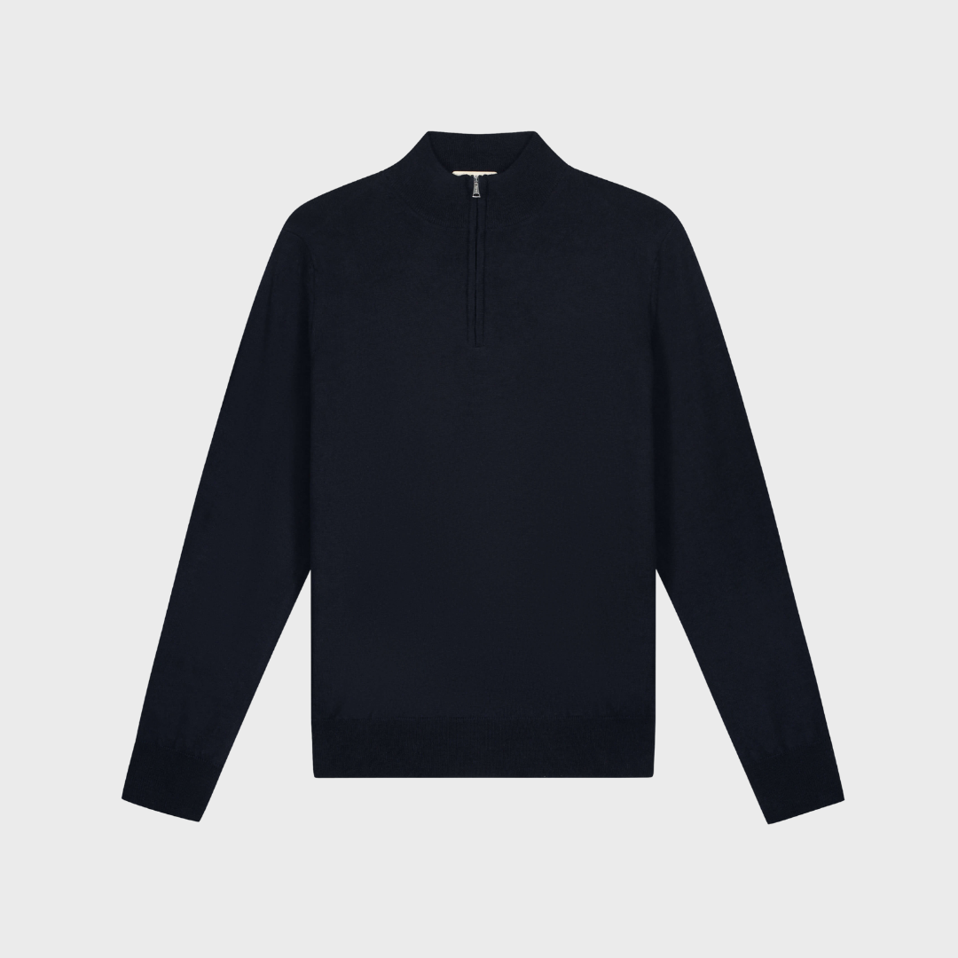 Cashmere Quarter Zipper